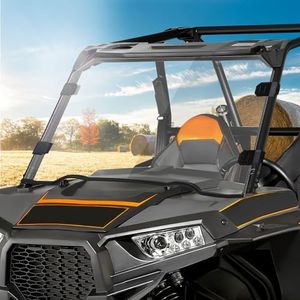 KEMIMOTO Front Full Windshield, Scratch Resistant Hard-coated Polycarbonate Compatible with 2014-2018 Polaris RZR 1000 / XP 1000 / 4 1000 / 15-18 RZR 900 RZR 1000 XP Windshield