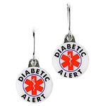 Medical Alert for Diabetes- Metal Tags Inform: â€œMedic Alert Diabeticâ€� (2 PC SET)