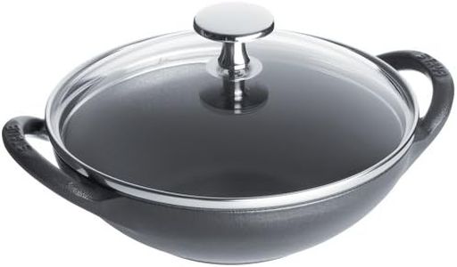 staub Baby Wok 40511-302 Baby Walk, 6.3 inches (16 cm), Gray, Small, Both Handed Bowl Pan, Enameled Pot