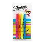 Sharpie Pocket Style Highlighters, Chisel Tip, Assorted Colors, 4 Count (Pack of 1)