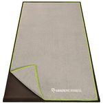 Gradient Fitness Yoga Towel for Yoga Mat, Non-Slip Hot Yoga Towel, Microfiber, Absorbent Yoga Mat Towel(24 x 72 inches) (Grey)