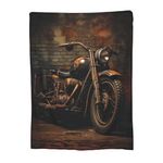 Turamurra Vintage Motorcycle Blanket Gifts for Men Women Throw Blanket for Couch Sofa Bedding Plush Throw Fleece Blanket Soft Warm Cozy for Kids Adults All Season 50"x60"