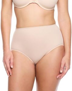 Naomi and Nicole Women's Standard Comfortable Firm Shaping Brief, Nude, X-Large/1X
