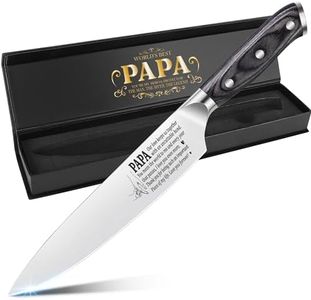 Fathers Day Papa Grandpa Gifts from Grandkids -Grandfather Papa Birthday Gifts from Granddaughter Grandson, Gifts for Granddad Grandpa Grandfather, 8-inch Kitchen Knife Gifts for Papa