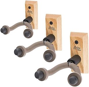 String Swing Wall Mount Guitar Hangers Oak (3 Pack) CC01-O