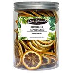 Drink Botanicals Ireland | Dehydrated Dried Lemon Slices Wheels | 50+ Slices | 110 Grams | 3.88oz | 100% Natural | Dry Lemons for Garnishing, Cocktails, Cooking, Baking, Drinks | Fruit Slice | PET Jar