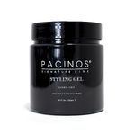 Pacinos Hair Styling Gel - Firm Hold & Shine Finish - Water Soluble Formula - No Dry Flakes - Alcohol-Free