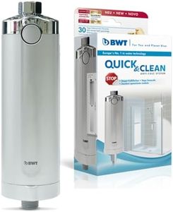 BWT Quick & Clean Duschfilter gegen Kalk & Chlor – Wasserfilter für Dusche | Weniger Kalkflecken & saubereres Bad | inkl. 1 Filterkartusche