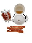 Stress Free Bacon in A Stress Filled World!! Wow Bacon Microwave Cooker New P10 Model! No Splatter or Mess! Over 2,000 Amazon reviews 4+ / 5 Quality USA Manufacturing and Wow Customer Service!