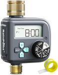 RAINPOINT Water Timer with Brass Inlet and Outlet, 3 Independent Programs, Rain Delay, Hose Sprinkler Timer with Daily/Weekly/Monthly Watering Mode for Garden/Lawn/Pool