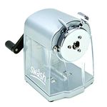 Swash Heavy Duty Desktop Pencil Sharpener, 7 mm-12 mm Diameter,Silver