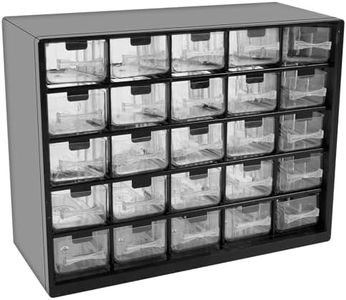 25 Drawers Stackable Storage Cabinet with 50 Removable Dividers Durable Desk Drawer Storage Box Stackable Desktop Craft Drawer Cabinet for Hardware Craft 11.5×8.9×4.8 Inch