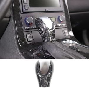 Co-Pilot Glove Box Panel Anti-Scratch Protector Sticker Compatible with Chevy Corvette C6 2005-2013 Accessories, Passenger Glove Storage Box Panel Cover Trim, Dry Carbon Fiber (Red)