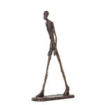 NILEEBUKER Bronze Giacometti's Walking Man Statue Famous Abstract Sculpture Replica Home Decor 10" H