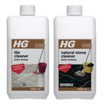 Hg Natural Stone Cleaner Shine Restorer, Product 37, Wash & Shine Cleaner For Natural Stone & Marble, Concentrated Mopping Cleaner With Fresh Scent - 1 Litre (221100106), White
