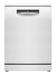 Bosch SMS6ZCW10G Series 6, Free-Standing Dishwasher, 60 cm, B Rated Energy, 9 L, 14 Place Settings, Silence Pro 40 dB Quiet, Ideal Dry Zeolith drying, Rackmatic Adjustable Basket, White