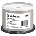 Verbatim 43745 52x CD-R DataLifePlus Inkjet Professional - 50pk Spindle