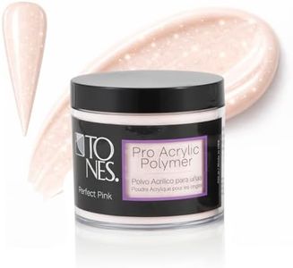 Tones Ultra Acrylic Powder | Perfect Pink | 8.5 Oz | Durable Retention | Silky Consistency | Crystal Clarity & Effortless Nail Sculpting Formula