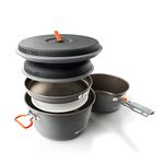 GSI Outdoors, Pinnacle Base Camper, 8-Piece Camp Cookset, Large