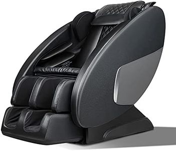 Livemor Electric Massage Chair Recliner Shiatsu Massager, Heating Chairs, Soft PU Head Back Full Body Zero Gravity Massages Kneading Relaxation Rolling Foot Reclining Machine.