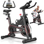 Exercise Bike, DMASUN Classic Brake Pad Pro Stationary Bike for Home with 330 LB Capacity, Workout Bike with Comfortable Seat Cushion, Digital Display