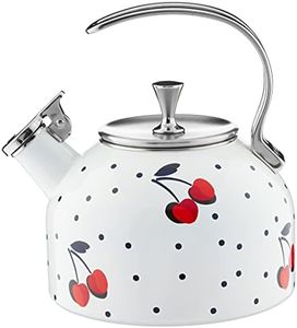 Kate Spade Vintage Cherry Dot Tea Kettle, 3.70 LB, Multi