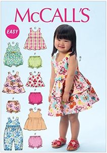 McCall Pattern Company M6944 Toddlers' Top, Dresses, Rompers and Panties, Size CAA