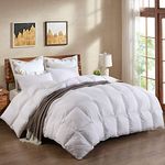 Duck Feather Down Duvet [Single] Quilt 13.5 Tog Luxury Comforter Deluxe Duvet, Best Hotel Quality, Super Soft, Warm and Cosy, Anti Allergy, Computer Quilted Self piping (S)