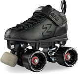 Crazy Skates Zoom Roller Skates - High Performance Speed Skates for Men and Women - Black (Size: Mens 5 / Womens 6)