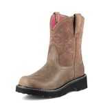 Ariat Women's Fatbaby Collection Western Cowboy Boot, Pink Bomber, 10 B US