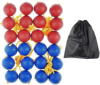 Miokun 12 Pack Ladder Balls Ladder Toss Balls Replacement with Storage Bag for Toss Match (Red Blue)