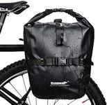 Bike Pannier Bag 20L Waterproof Bike Bags Bicycle Rear Seat Trunk Bag for Riding Cycling Storage Pouch Shoulder Bag (Black)
