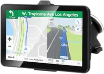 Car GPS Navigation 2024 Maps, 7 Inch Truck Navigation Touch Screen Vehicle GPS Commercial Trucker Satellite Navigation Speeding Warning, Voice Navigation, POI, Free Lifetime Update of World Maps