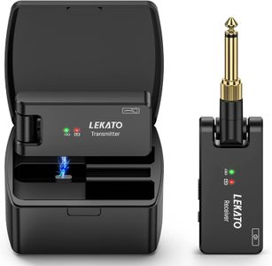 LEKATO Wireless Guitar System – WS100 Rechargeable Transmitter & Receiver