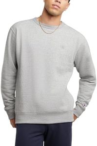 Champion Men's Powerblend Pullover Sweatshirt, oxford gray, Medium US