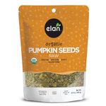 Elan Organic Pumpkin Seeds, 185g, Unsalted, Unroasted Shelled Kernels, No Shell, Non-GMO, Vegan, Gluten-Free, Kosher, Nutritious Seeds