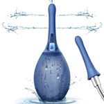 Douche Anti Back-Flow,Douche Connected to Shower Hole,Douche with 7 Spouts,Reusable Douche Vaginal Cleaner kit for Men Women (Dark Blue)