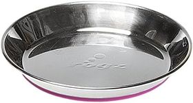 Rogz Anchovy Stainless Steel Durable Non Slip Cat Bowl Pink Extra Small