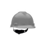 MSA 495855 V-Gard Slotted Cap, w/Fas-Trac III Suspension, Silver