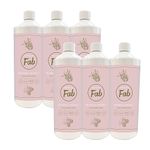 Fabulosa House of Fab Luxury Fragranced Antibacterial Laundry Cleanser and Fabric Softener, Premium Laundry Sanitiser and Freshener, 120 Washes, 1L, 6 Pack, Bramble Harvest