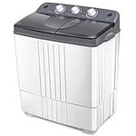 Giantex Washing Machine, 20Lbs Capacity Washer and Spinner Combo, 12Lbs Washing and 8Lbs Spinning, Compact Portable Washing Machine with Inlet Drain Hose, Mini Laundry Washer for Apartment RV