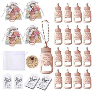 XHIPY 50 sets Baby Shower Favors Bottle Opener, Baby Shower Party Favors Opener, Baby Shower Favors for Guests, Baby Shower Return Gifts for Guest, Baby Shower Party Favors for Girl/Boy (Rose Gold)