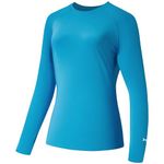 BASSDASH Women’s UPF 50+ UV Sun Protection T-Shirt Long Sleeve Fishing Hiking Performance Shirts, Brilliant Blue, XX-Large