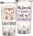 Grandma Gifts-Mothers Day Gifts for Grandma,New Grandma,Gigi,Nana,Mimi-Birthday Gifts for Grandmother from Granddaughter,Grandson,Grandkids-Stainless Steel Insulated Travel Mug-Grandma Tumbler 20oz