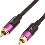 Amazon Basics Subwoofer RCA Cable - 4.6 m, Black