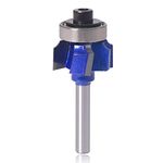 Mesee 1/4 Inch Shank Round-Over Router Bit, 4 Flute Roundover Edge Trimming Router Bit Woodworking Rounding Corner Edge Curve Forming Milling Cutter Tool with 7/64" Radius (R3)