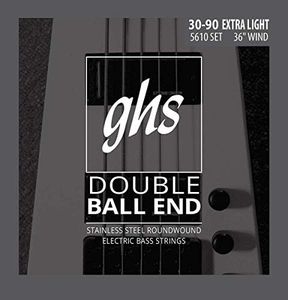 GHS 5610 Extra Light Double Ball End Electric Bass 4 String Set (30-90)