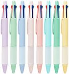 Multicolor Ball Point Pens 4-in-1 Colored Pens (1.0mm) Assorted Inks 4-Color Ballpoint Pen (8 pack)