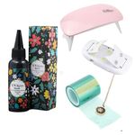 exploralearn 50gm UV Resin Essential Jewellery Making Kit| Includes 50 gm Hard Type UV Resin, UV Curing Lamp, UV Tape| for Jewellery, Pendants, Charms DIY Art & Craft Projects