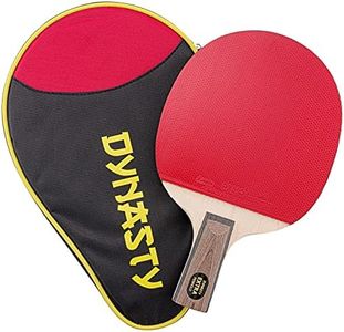 Dynasty Extra Penhold Table Tennis Bat & Case - ITTF Approved Palio Rubbers - Chinese Style Ping Pong Racket